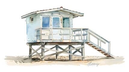 Beach Lifeguard Hut