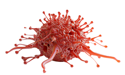 Cancer Cell Isolated, Detailed 3D Medical Illustration
