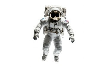 Composite image of astronaut floating in space, earth planet in the background - Elements of this image are furnished
