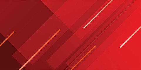 Dynamic fluid red geometric with colorful gradient background - obrazy, fototapety, plakaty