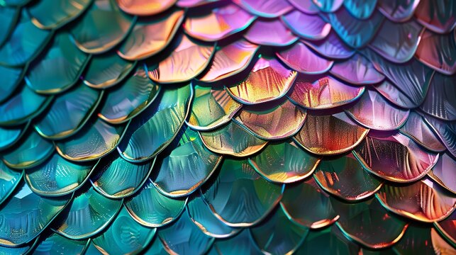 Vibrant Mermaid Scales A Kaleidoscope Of Colorful Fish Scale Textures  Background, Abstract Wallpaper, Modern Wallpaper, Wallpaper Background  Image And Wallpaper for Free Download