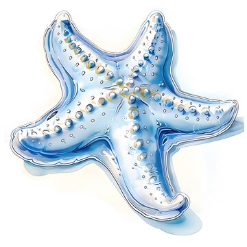 recommend clip art: watercolor Illustration of starfish