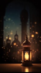 islamic lantern background Ideal for ramadhan festive, eid fitr, eid adha, islamic background , cozy, warm,  holidays, invitations, and decorations, ratio 9:16px