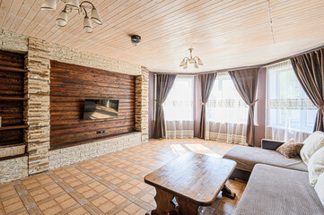 Obraz na płótnie Canvas standard interior apartment. living room with sofa