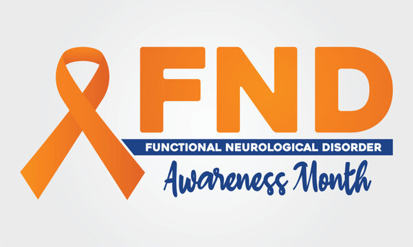 International FND Functional Neurological Disorder Awareness Month  vector illustration. 
