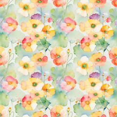 seamless pattern with flowers