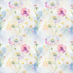 watercolor floral background