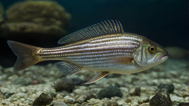 Grayling, Thymallus thymallus - freshwater fish