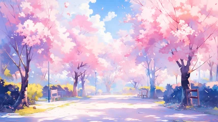 Foto auf Alu-Dibond 桜の景色 © Pickles