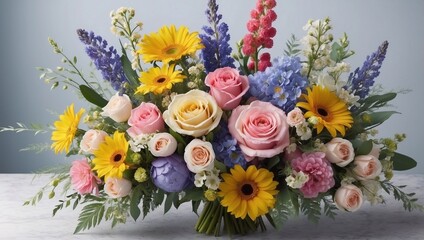 Decorative flower bouquets