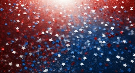 Abstract patriotic red white and blue glitter sparkle background for voting, memorial, labor day and election