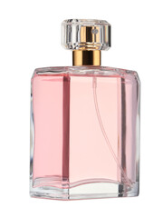 Luxury perfume in bottle isolated on white