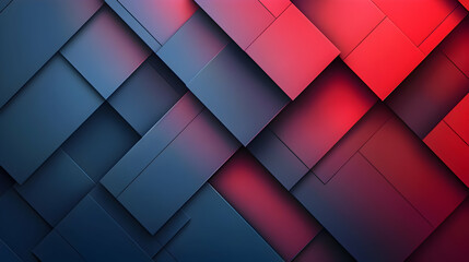 Fototapeta na wymiar Red and Blue Wallpaper With Squares