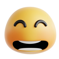 emoji happy 3D Icon Illustration