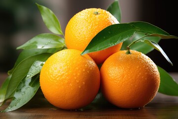 Tangerine Mature Orange (Clementin) isolated in the white background, generative IA