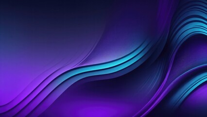Vibrant gradient purple silver teal white grainy gradient color flow wave on black background - obrazy, fototapety, plakaty
