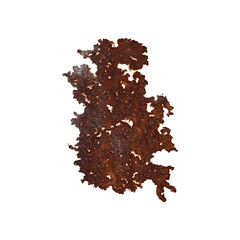 photograph of rust that forms on old and dirty metal
