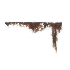 photograph of rust that forms on old and dirty metal
