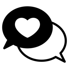 chat love icon