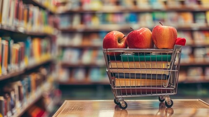 Back to school: shopping for books and apples in a classroom setting
