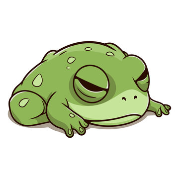 Frog icon. Cartoon illustration of frog vector icon for web design