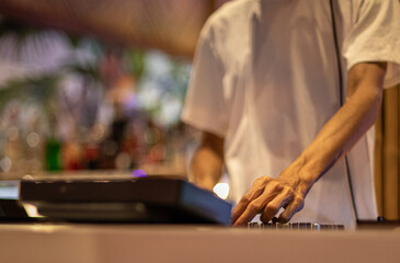 DJ playing music 