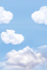 Naklejka premium Textures of clouds in a blue sky.