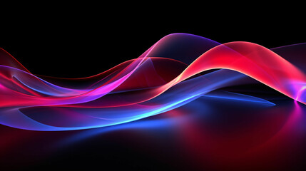 wavy gradient glowing motion abstract background