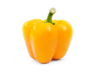 Yellow sweet pepper, transparent background