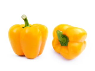 Yellow sweet pepper, transparent background