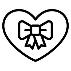 heart with bow icon