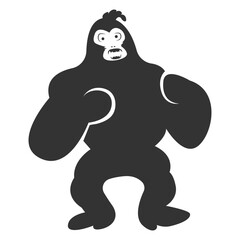 the gorilla vector illustration design