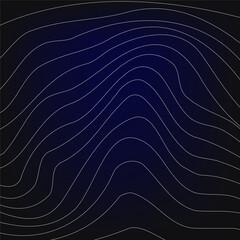 Abstract waves on a black and dark blur background.
