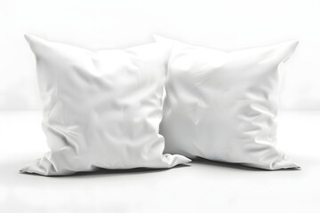 Naklejka premium White pillow isolated on white background