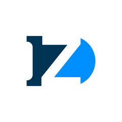 the logo consists of the monogram letter Z and letter D abstract motive. Fill and elegant.