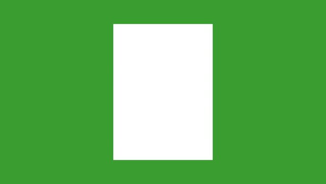 A blank sheet of white paper