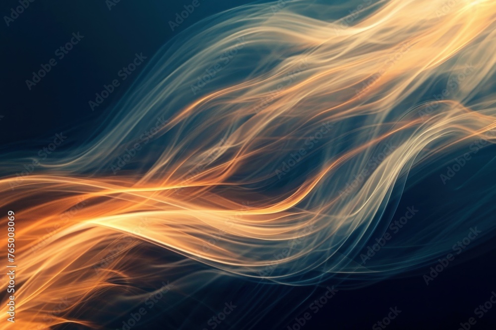 Aufkleber intricate abstract lines glowing. dynamic energy. generate ai