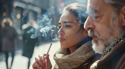 Discuss the use of digital displays in promoting smoking cessation and tobacco control initiatives by delivering targeted messaging and educational materials to smokers and at-risk populations