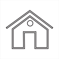 house icon set. flat style icon for web site design, logo, app, UI isolated on white background. Vector illustration. eps 