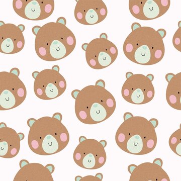 seamless pattern with bears