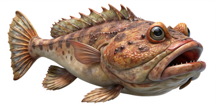 A dangerous stonefish with aggressive posture and spines

A dangerous stonefish with aggressive posture and spines
