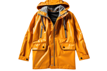 The Sunshine Guardian: Vibrant Yellow Raincoat With Hood and Zippers.
