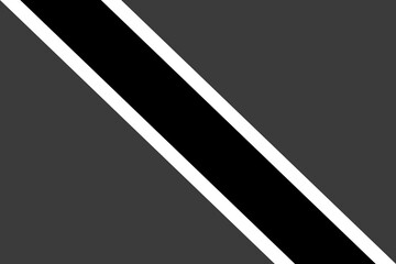 Trinidad and Tobago flag - greyscale monochrome vector illustration. Flag in black and white