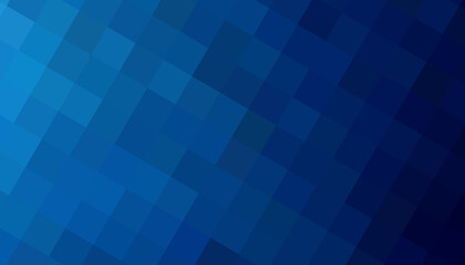 Fototapeta premium Gradient blue background. Geometric texture of light-dark blue squares. The substrate for branding, calendar, postcard, screensaver, poster, cover. A place for your design or text