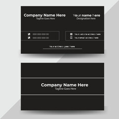 Creative and Clean Business Card for business and personal use. Double-sided Modern visiting card template.
