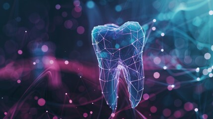 Abstract background template of dental and tooth