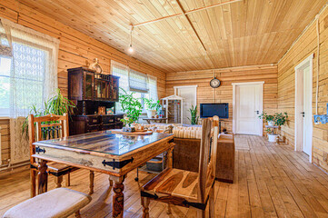 standard interior apartment. living room with sofa