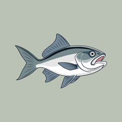 Tuna cartoon  animal.