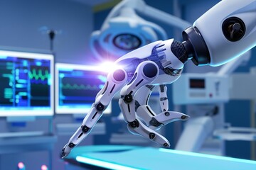 future robotic arms performing automated medical health care operation, Automated Robotic Limbs Operating