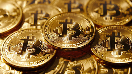 bitcoin coin success concept